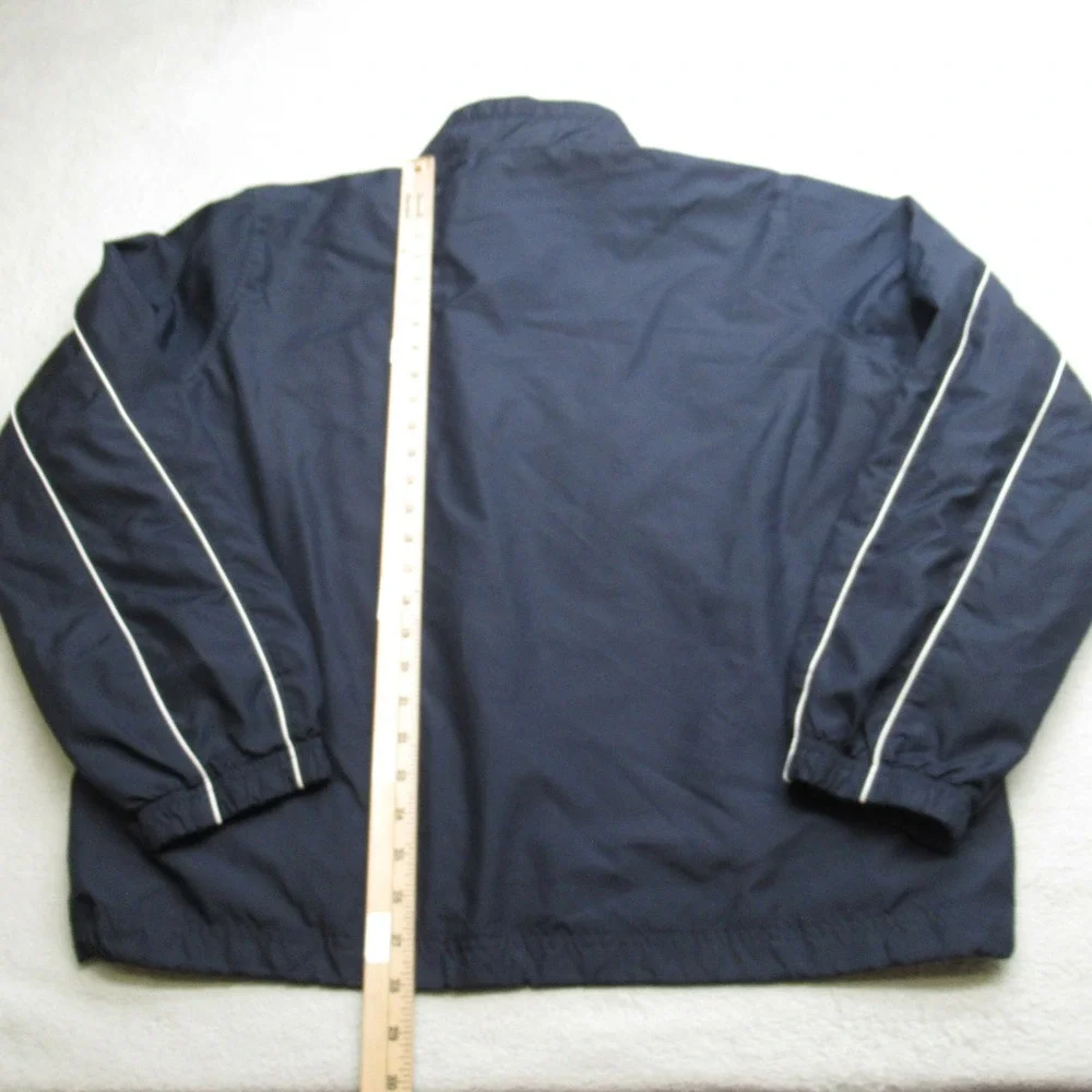 Nike The Athletic Dept Jacket Mens XL Navy Full Zip Warm Up Windbreaker VTG 90's